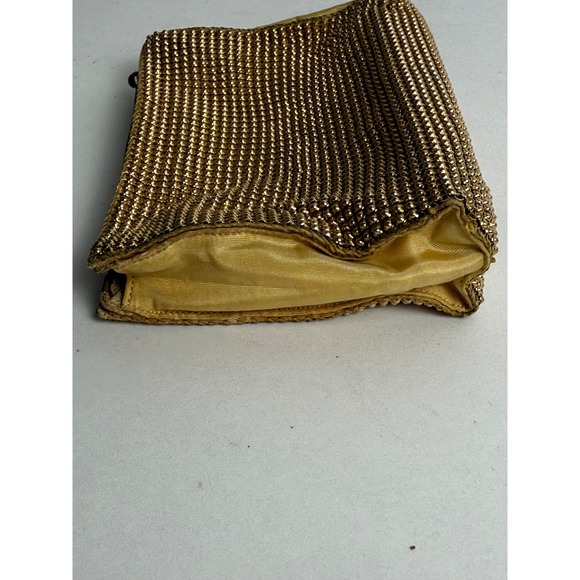 Whiting Davis Gold Mesh Coin Purse‎ Evening Bag Vintage Clutch - Picture 12 of 13